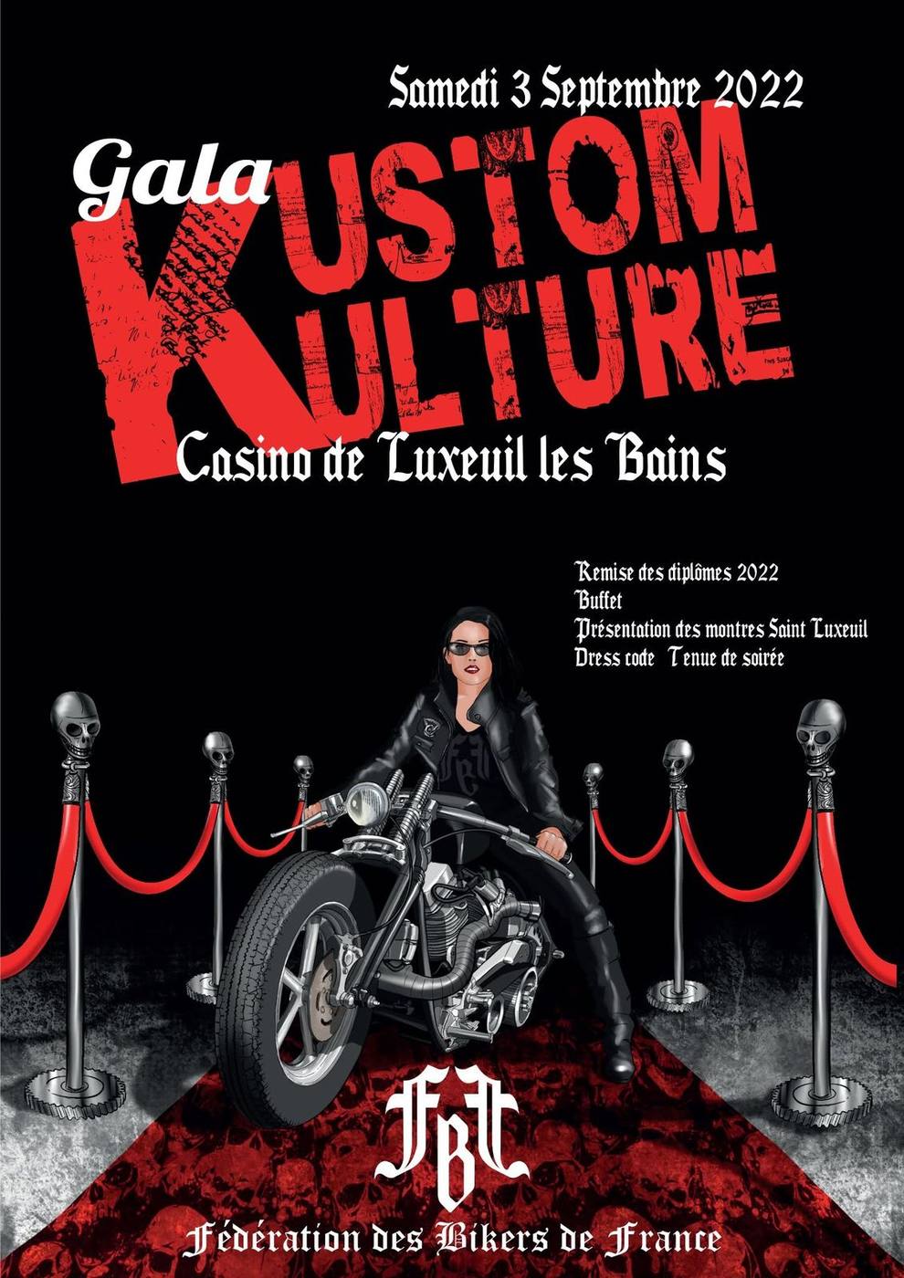 Affiche : Gala de la Kustom Kulture, 3 septembre 2022