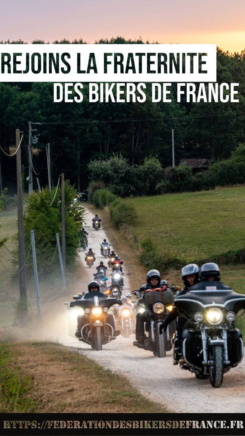 Affiche : Rejoins la fraternité des Bikers de France